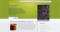 Desktop Screenshot of metallvarden.se